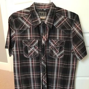 BKE Men’s Snap Button Shirt